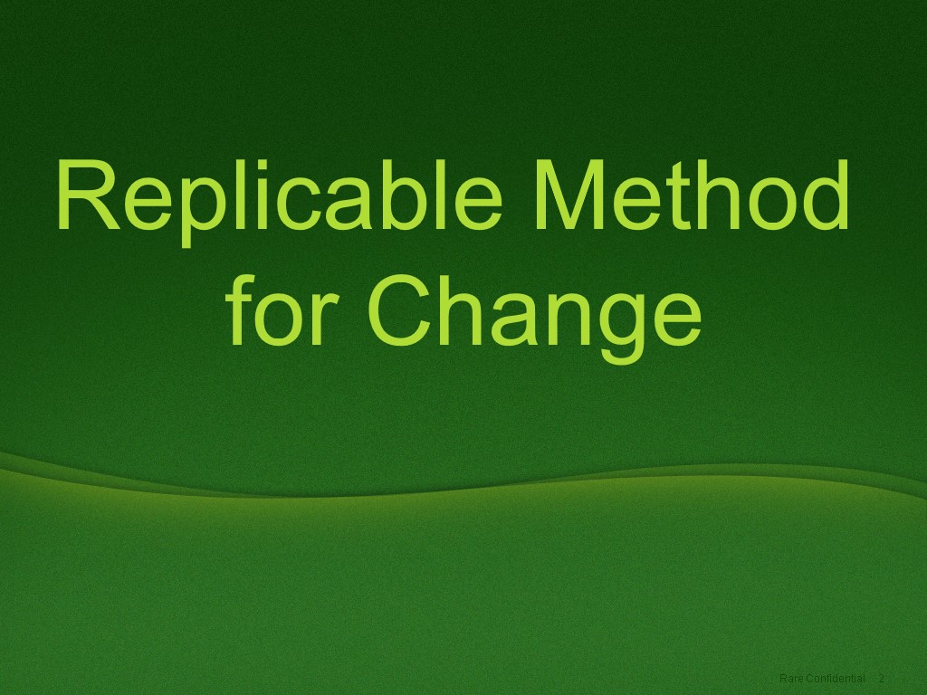 2 Rare Confidential Replicable Method for Change